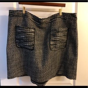 LOFT Plus plaid shift skirt